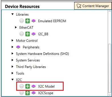 Add X2C Model to the project graph