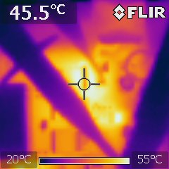 A infrared image of a building AI-generated content may be incorrect.