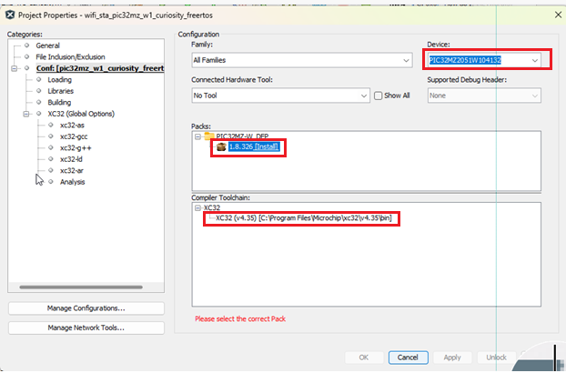 Device name and DFP pack