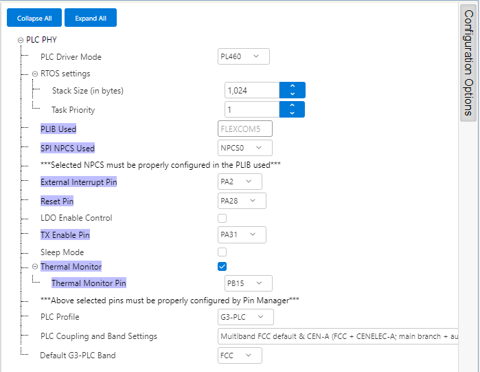 mccPHYPL460ConfigOptions